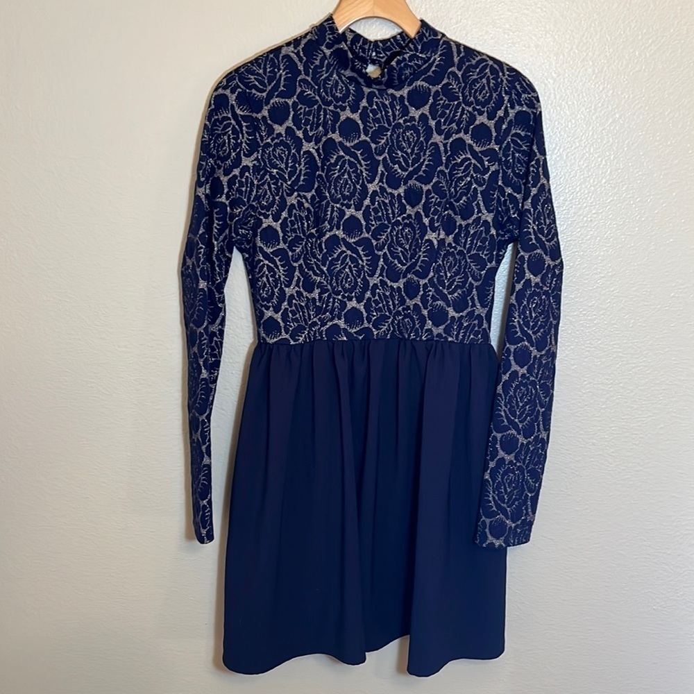 Everleigh Long Sleeve Open Back Dress